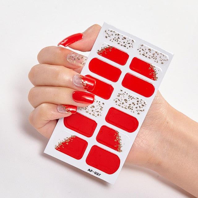 Full Cover Nail Stickers Nail Polish Nail Decoration Nails Sticker Designer Self Adhesive Nail Sticker Creative Nail Art Sticker Sticker Nail Decorations Accessories Metal Curve Stripe Lines Design Letter Nail Sticker Adhesive Decoration Template