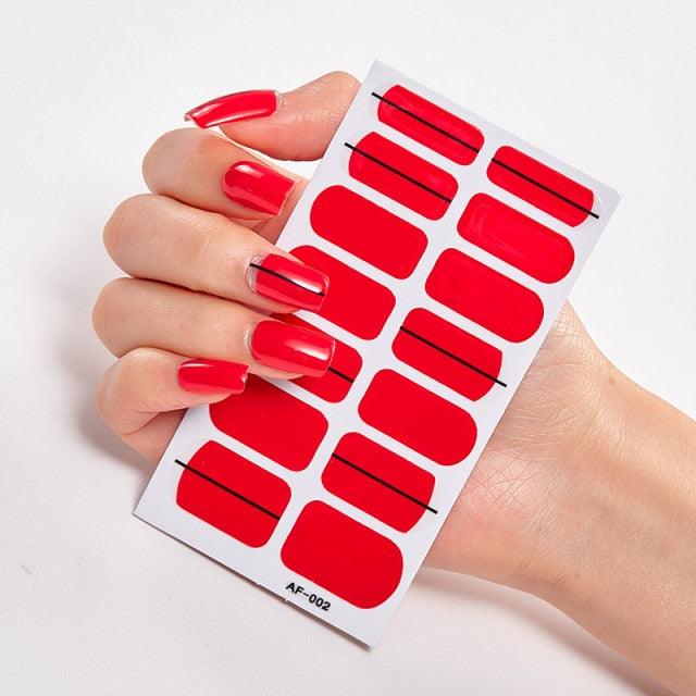 Full Cover Nail Stickers Nail Polish Nail Decoration Nails Sticker Designer Self Adhesive Nail Sticker Creative Nail Art Sticker Sticker Nail Decorations Accessories Metal Curve Stripe Lines Design Letter Nail Sticker Adhesive Decoration Template