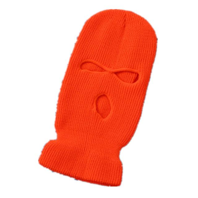 Full Face Cover Ski Mask Hat 3 Holes Balaclava Army Tactical CS Windproof Knit Beanies Bonnet Winter Warm Unisex Caps Neck Gaiter, Winter Balaclava Warm Knit Beanie for Outdoor Sports Outdoor Full Face Cover Thermal Ski Mask One Size Stevvex
