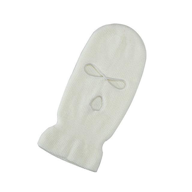 Full Face Cover Ski Mask Hat 3 Holes Balaclava Army Tactical CS Windproof Knit Beanies Bonnet Winter Warm Unisex Caps Neck Gaiter, Winter Balaclava Warm Knit Beanie for Outdoor Sports Outdoor Full Face Cover Thermal Ski Mask One Size Stevvex