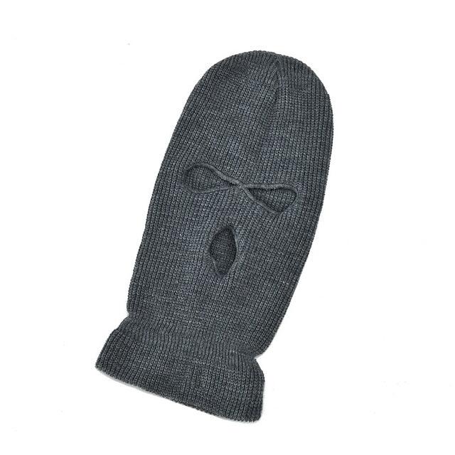 Full Face Cover Ski Mask Hat 3 Holes Balaclava Army Tactical CS Windproof Knit Beanies Bonnet Winter Warm Unisex Caps Neck Gaiter, Winter Balaclava Warm Knit Beanie for Outdoor Sports Outdoor Full Face Cover Thermal Ski Mask One Size Stevvex