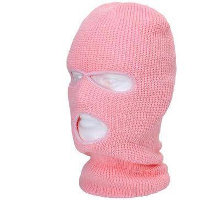 Full Face Cover Ski Mask Hat 3 Holes Balaclava Army Tactical CS Windproof Knit Beanies Bonnet Winter Warm Unisex Caps Neck Gaiter, Winter Balaclava Warm Knit Beanie for Outdoor Sports Outdoor Full Face Cover Thermal Ski Mask One Size Stevvex