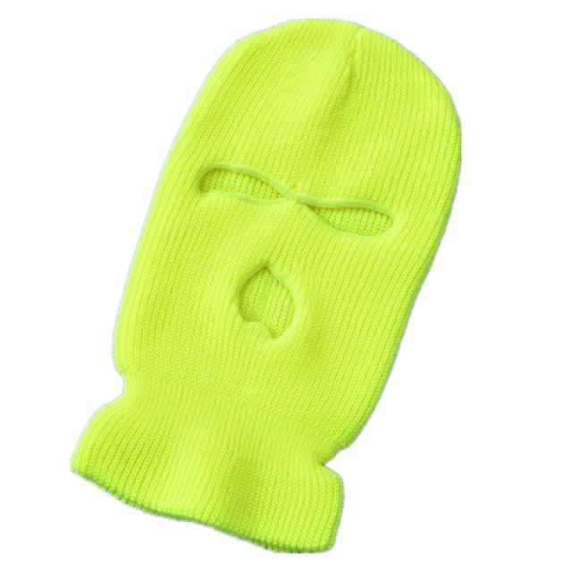 Full Face Cover Ski Mask Hat 3 Holes Balaclava Army Tactical CS Windproof Knit Beanies Bonnet Winter Warm Unisex Caps Neck Gaiter, Winter Balaclava Warm Knit Beanie for Outdoor Sports Outdoor Full Face Cover Thermal Ski Mask One Size Stevvex