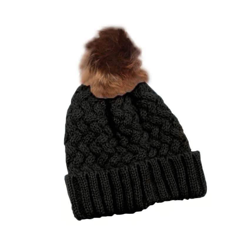 Fur Pom-Pom Toque DailySale
