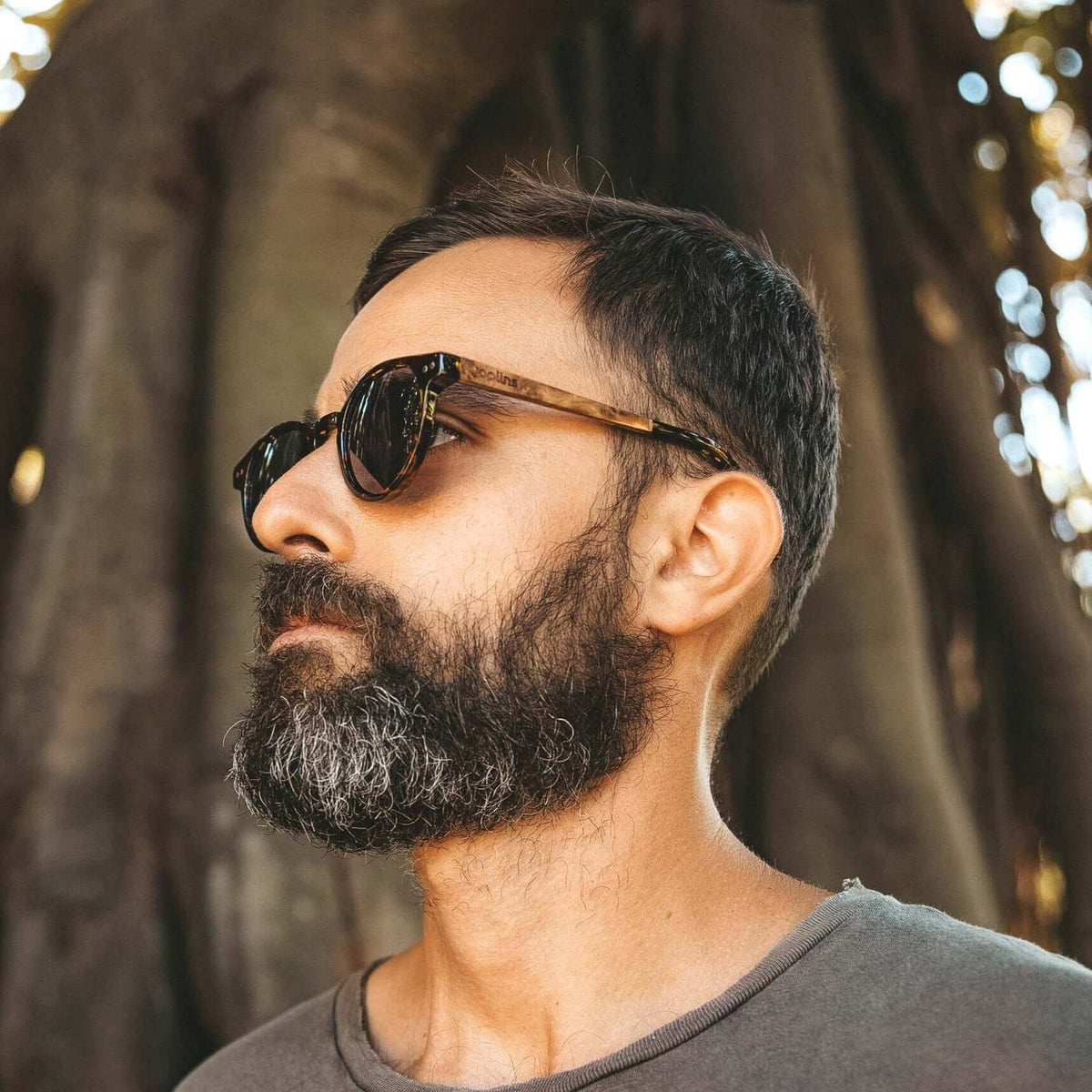 Ganges - Unisex Wood and Bio Acetate Sunglasses JOPLINS® | Premium Sustainable Sunglasses