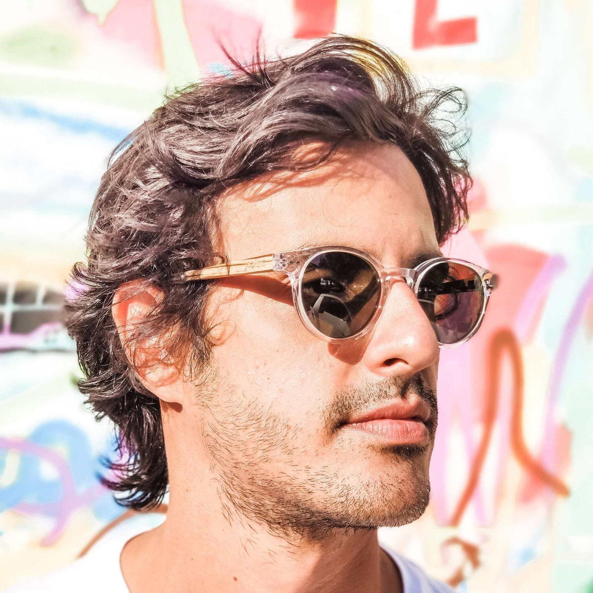 Ganges - Unisex Wood and Bio Acetate Sunglasses JOPLINS® | Premium Sustainable Sunglasses