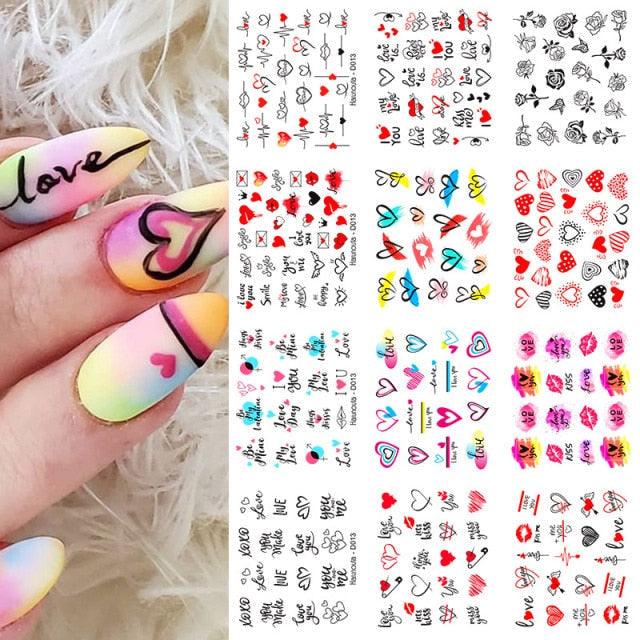 Geometrics Blue Flower Leaves Water Decals Stickers Special Floral Transfer Slider For Nails Decoration Nail Art Stickers Black White Flower Palm Leaf Nail Self-Adhesive Decals Nail Stickers Water Transfer Fresh Nail Decals for Nail Art Butterfly Palm