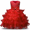 Girl Dress Kids Ruffles Lace Party Wedding Gown DailySale