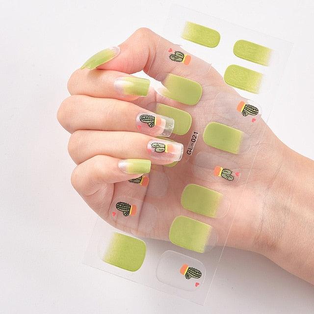 Glitter Series Shiny Manicure Decoration Designed Nail Art Stickers Nail Decoration Nail Wraps Shiny Tattoos Kids Nails Art Decoration Nail Strips Shiny French Tip Guides Stickers French Nail Stickers Form Fringe Guides
