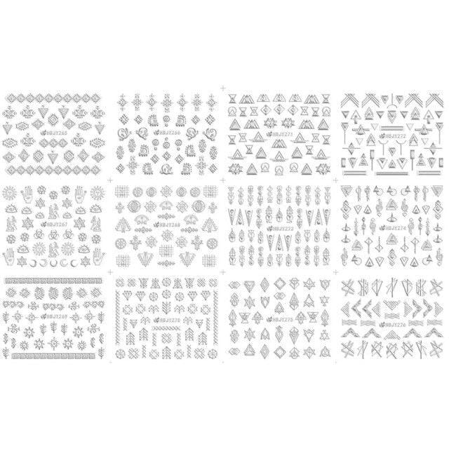 Gold Moon Star 3D Nail Stickers Ultra-thin Adhesive Decals Nail Art Decorations Stamping Manicure Nails Stickers Tool 3d Nail Decal Stickers Manicure Nail Art Decoration Accessories Holographic Old English Character Nail Self-Adhesive Sticker
