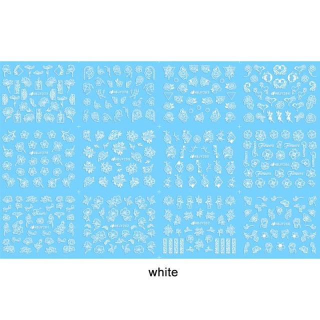 Gold Moon Star 3D Nail Stickers Ultra-thin Adhesive Decals Nail Art Decorations Stamping Manicure Nails Stickers Tool 3d Nail Decal Stickers Manicure Nail Art Decoration Accessories Holographic Old English Character Nail Self-Adhesive Sticker