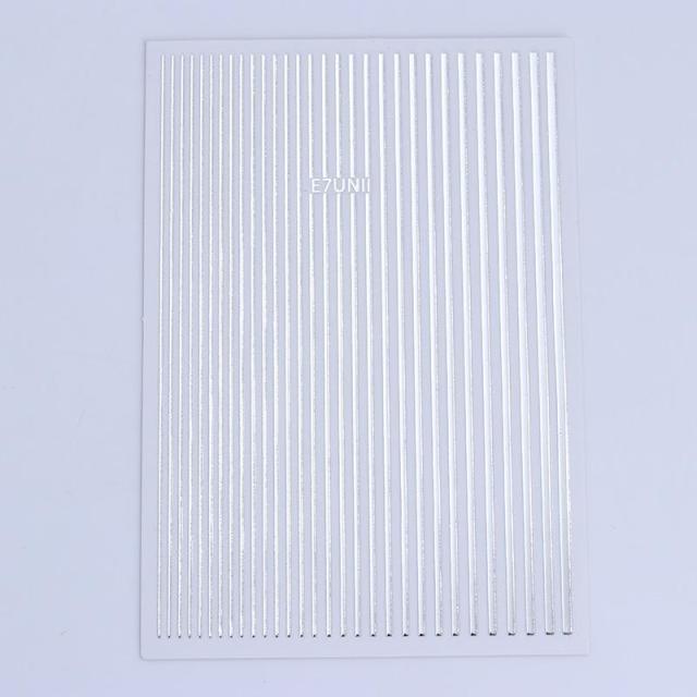 Gold Silver 3D Nail Sticker Curve Stripe Lines Nails Stickers Gradient Adhesive Striping Tape Nail Art Stickers Decal Decoration Metallic Curve Strip Line Nail Decal Self-Adhesive 3D Wave Design Decoration for Women Girls