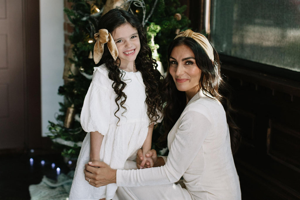 Gold Velvet - Knotted Headband