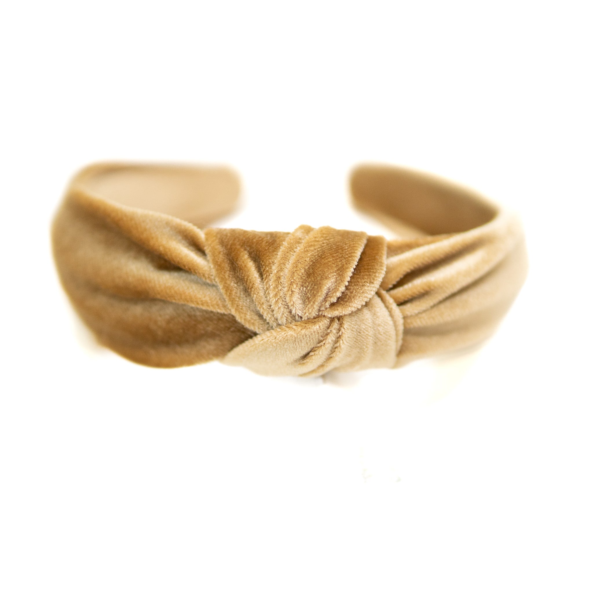 Gold Velvet - Knotted Headband