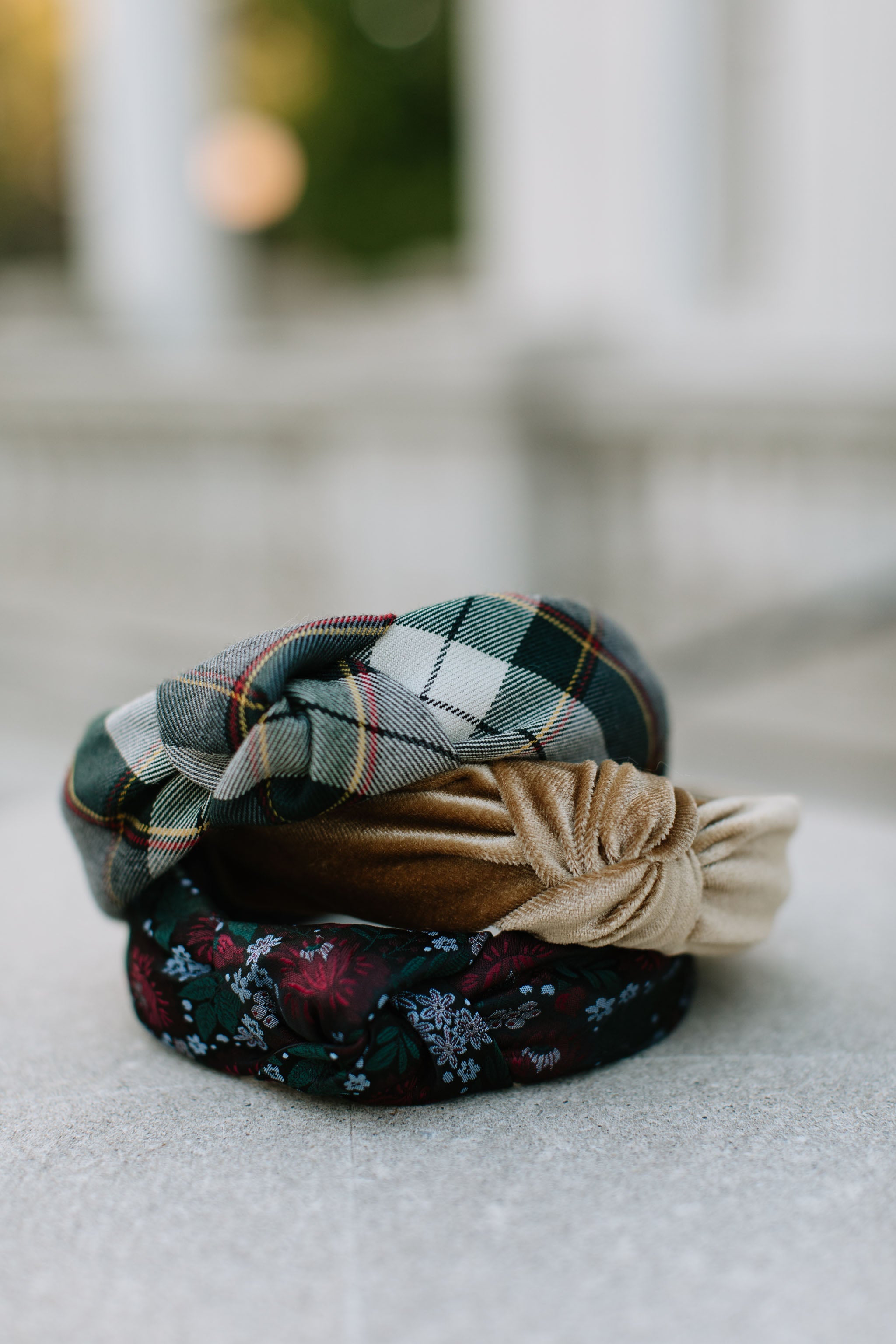 Gold Velvet - Knotted Headband