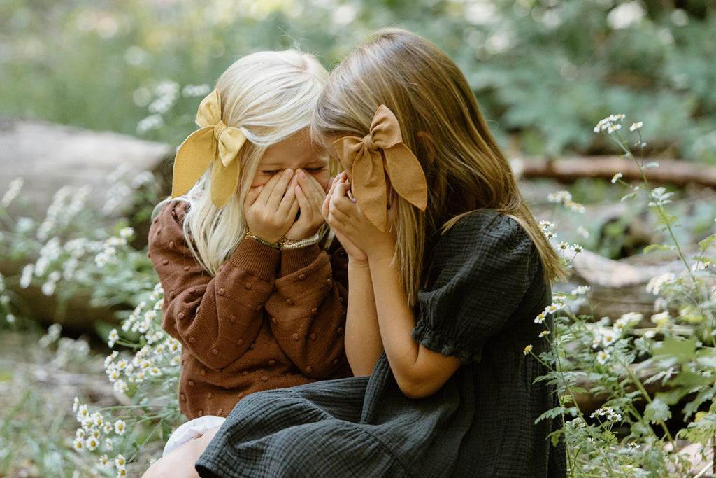 Tan Saddle - Darling Hair Bow