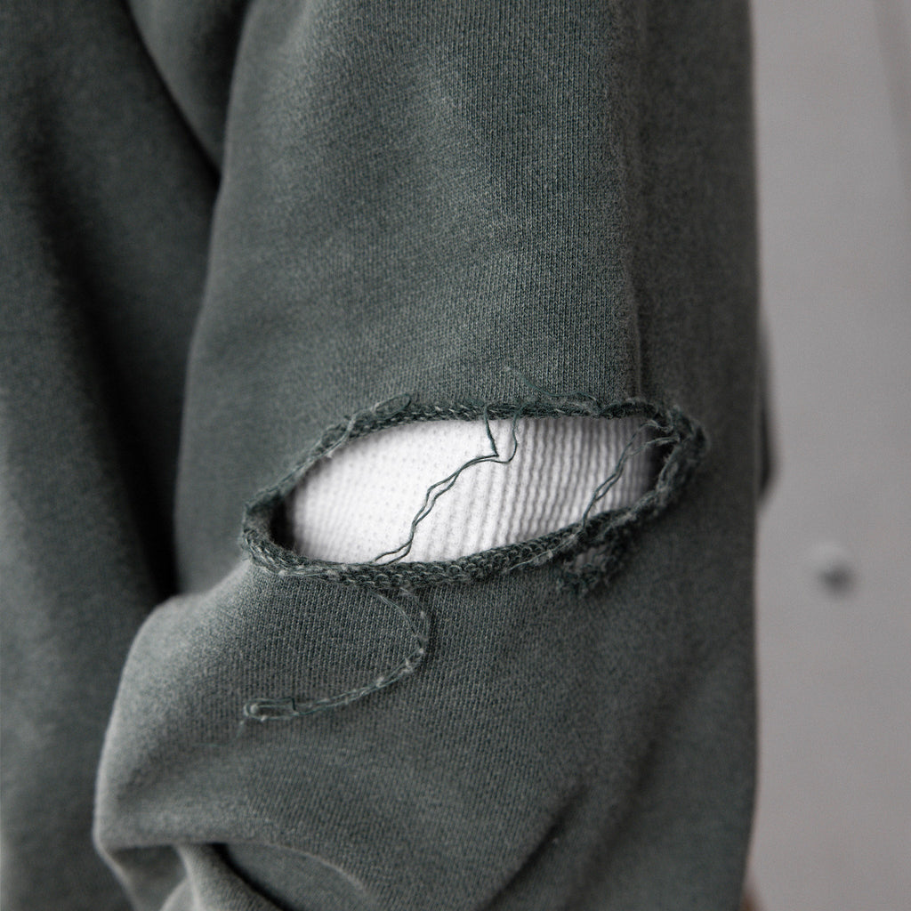 Commons Reversible Thermal Zip Up Faded Green/White