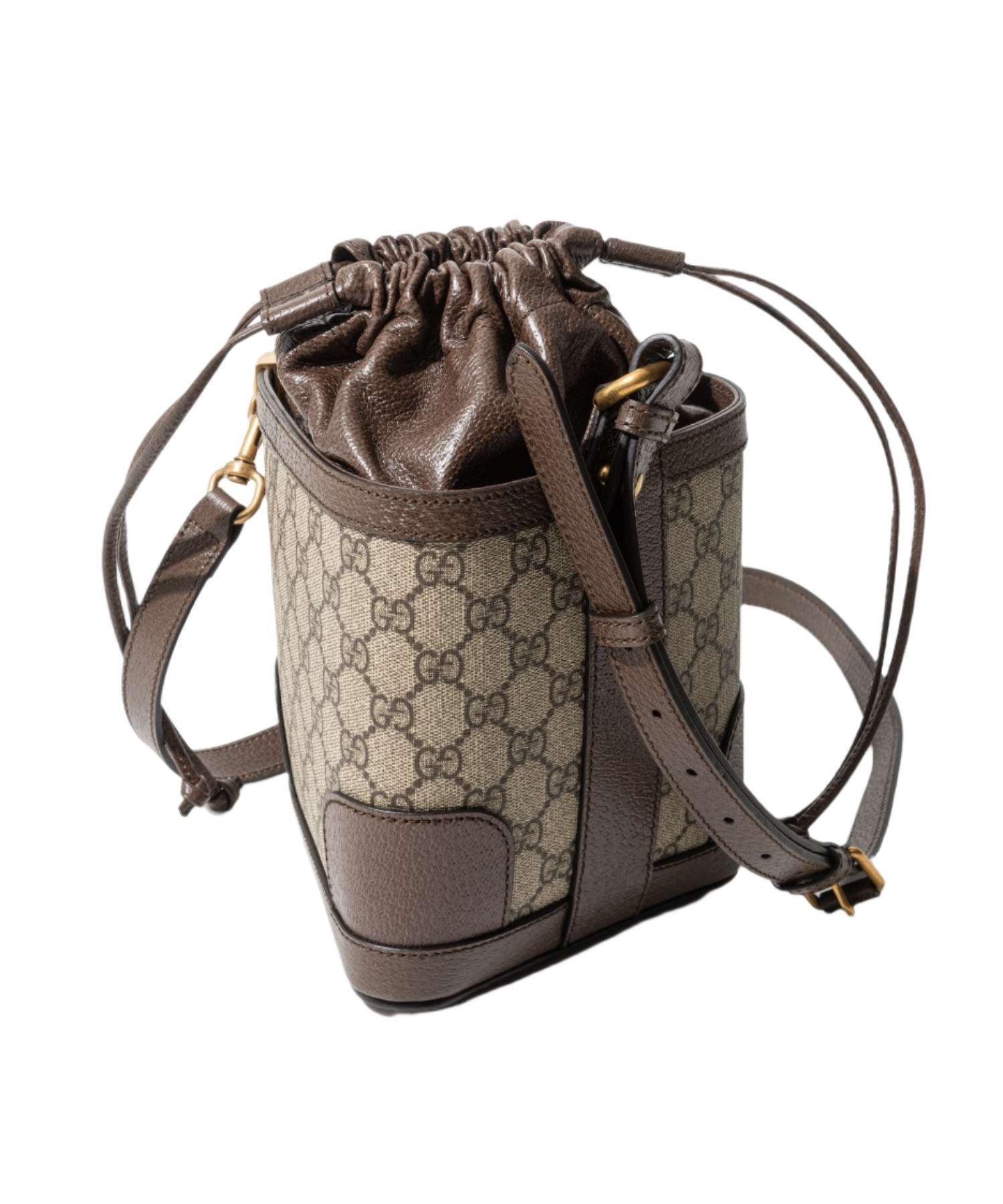 Gucci GG Supreme Canvas Bucket Bag Beige Banlieue91