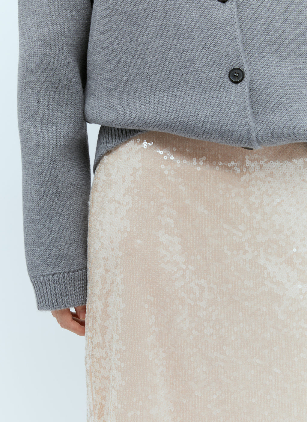 Gucci Women Sequin-Embroidered Tulle Skirt