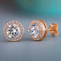 Halo Diamond Stud Earrings DailySale