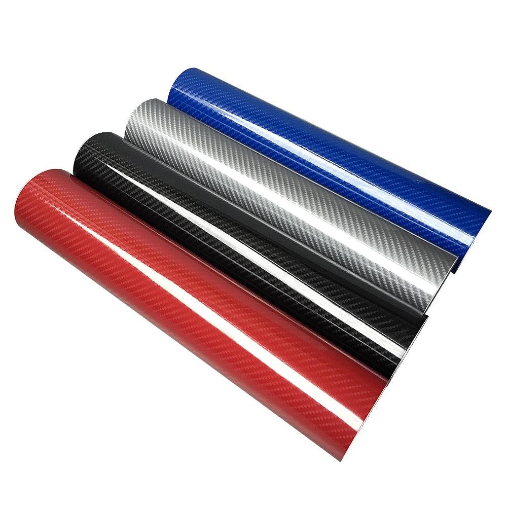 High Glossy 5D Carbon Fiber Wrapping Vinyl Film Motorcycle Wrap Vinyl Roll Tablet Stickers Decals Auto Accessories Wrapping Vinyl Film Motorcycle Tablet Car Styling High Gloss Carbon Fiber Automotive Vinyl Wrap Auto Accessories Car Styling Stevvex