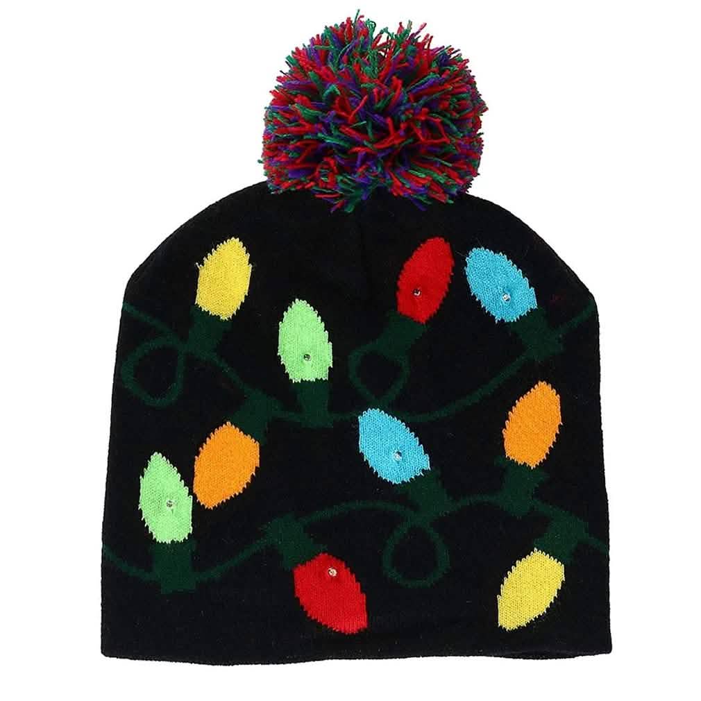 Holiday Fun LED Beanie for Men and Women DailySale