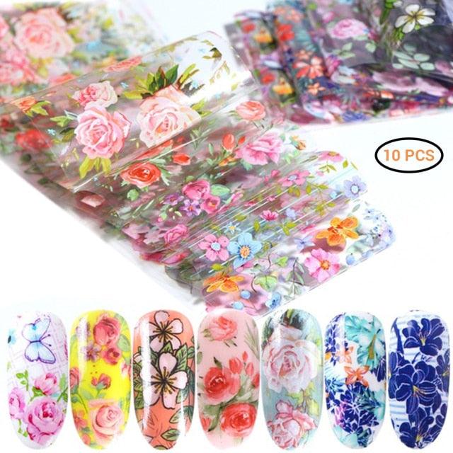 Hollow Nail Sticker Stylish Self-adhesive Manicure Sticker Nail Art Accessory 3D Christmas Nail Art Decoration Stickers Decoration New Gold Nail Transfer Foils for Nail Arts Nails Supply Holographic Effect Nail Art Foil Stickers Holographic Nail Art