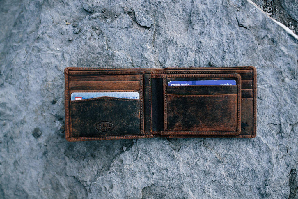Large RFID Bifold Wallet Kodiak Leather