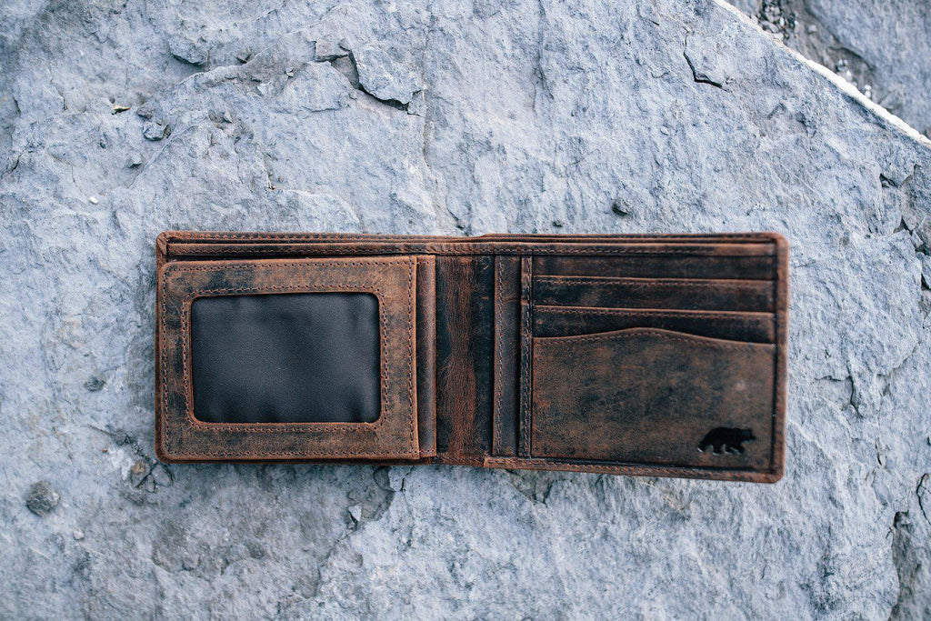 Large RFID Bifold Wallet Kodiak Leather