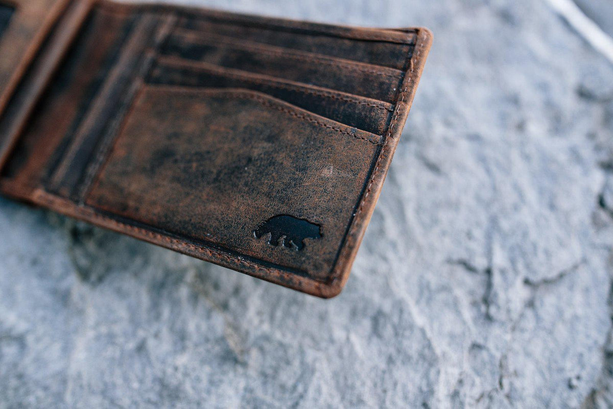 Large RFID Bifold Wallet Kodiak Leather