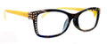 Frida, (Bling) Reading Glasses Women W (L. Colorado, Black Diamond)Genuine European Crystals. +1.25.. +4  Paisley, NY Fifth Avenue.