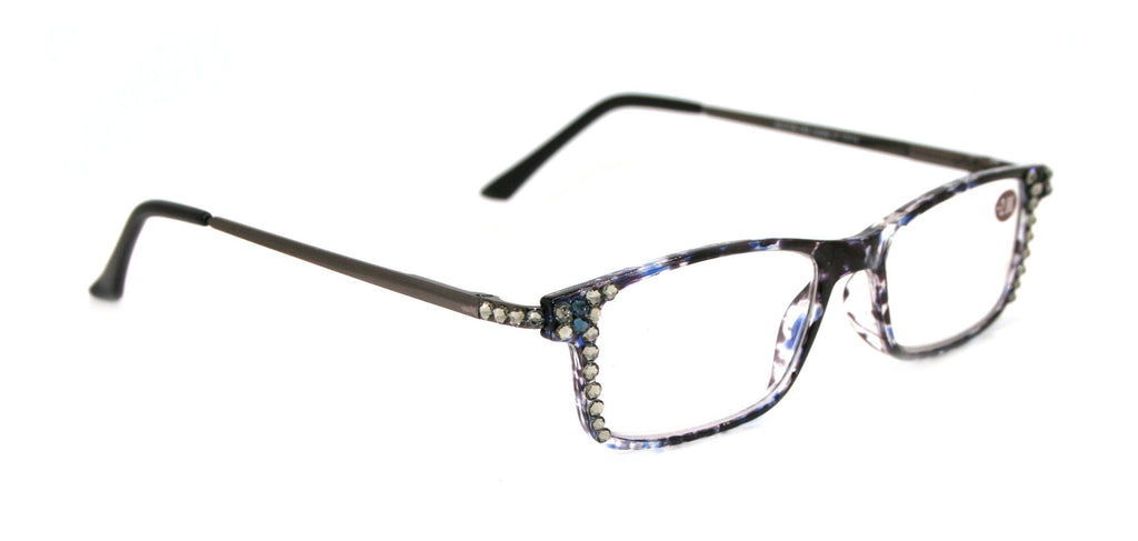 Vienna, (Bling) Women Reading Glasses W (Black Diamond, Montana Blue)   +1.25 +3 (Tortoise Shell, Blue) NY Fifth Avenue