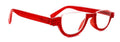 Half Moon, (Bling) Woman Reading Glasses Adorned W (Light Siam) Genuine European Crystals, Reader Magnifying,   (Red) NY Fifth Avenue.