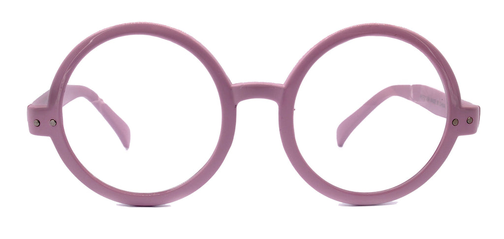 Zelda, (Reading Glasses) (Premium) Big True Round vintage (L. Purple) X Large Eye, Oversize,  NY Fifth Avenue