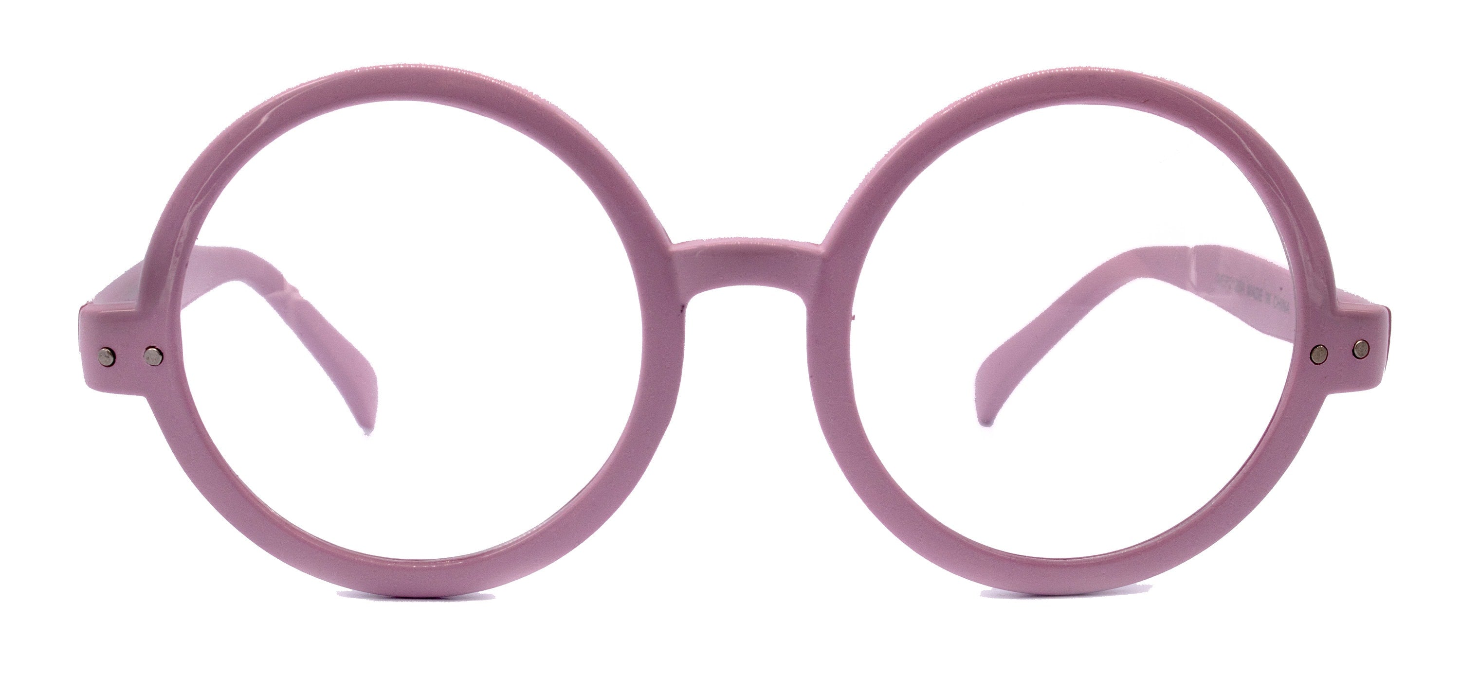 Zelda, (Reading Glasses) (Premium) Big True Round vintage (L. Purple) X Large Eye, Oversize,  NY Fifth Avenue