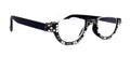 Half Moon, (Bling) Woman Reading Glasses Adorned W (Hematite, Clear, Black Diamond)  Genuine European Crystals  +1.25..+4, NY Fifth Avenue