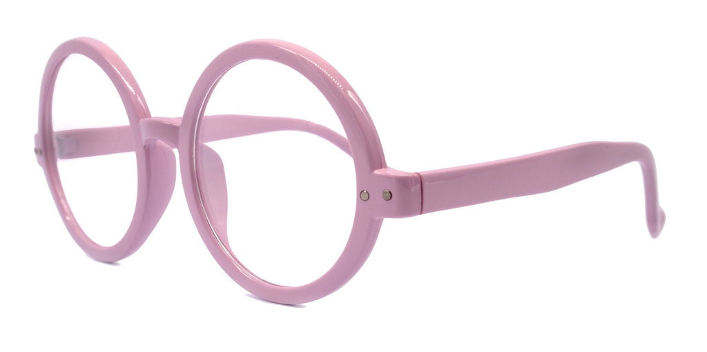 Zelda, (Reading Glasses) (Premium) Big True Round vintage (L. Purple) X Large Eye, Oversize,  NY Fifth Avenue