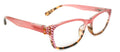 Desiree, (Bling) Women Reading Glasses W (Light Rose, Cooper) Genuine European Crystals +1.5 ..+6 Square  High Strength NY Fifth Avenue