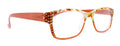 Olivia, (Bling) Women Reading Glasses Adorned W (Tangerine, L. Colorado) Genuine European Crystals. (Orange Green Yellow)  NY fifth avenue