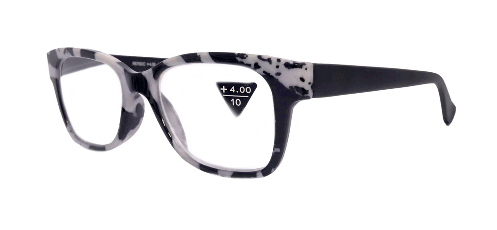 THE BOHEMIAN, Premium Reading Glasses High End Reading Glass +1.25 to +4 magnifying glasses, Square. optical Frames