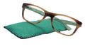 Kelly, (Premium) Reading Glasses High End Readers +1.25 to +4 Magnifying (Brown ) Square. Optical Frames, NY Fifth Avenue.