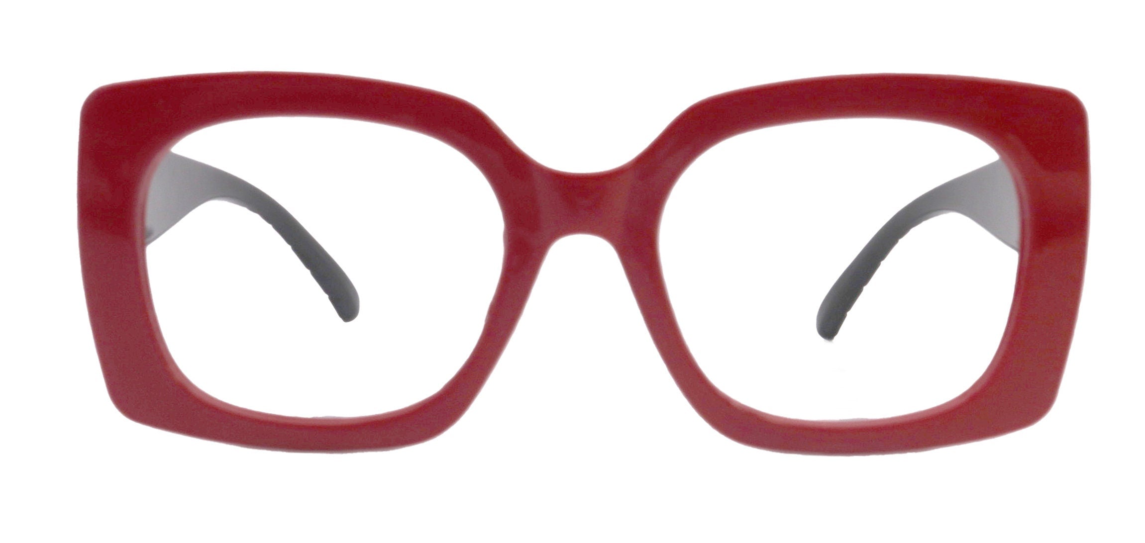 Tokio Reading Glasses, Red With Black , Large Frame, High End Readers, Bifocal,  Sun readers, Trendy Style,  NY Fifth Avenue