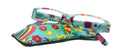 Elsa, Premium Reading Glasses for Women    (Teal, Yellow) Optical Frame, NY Fifth Avenue