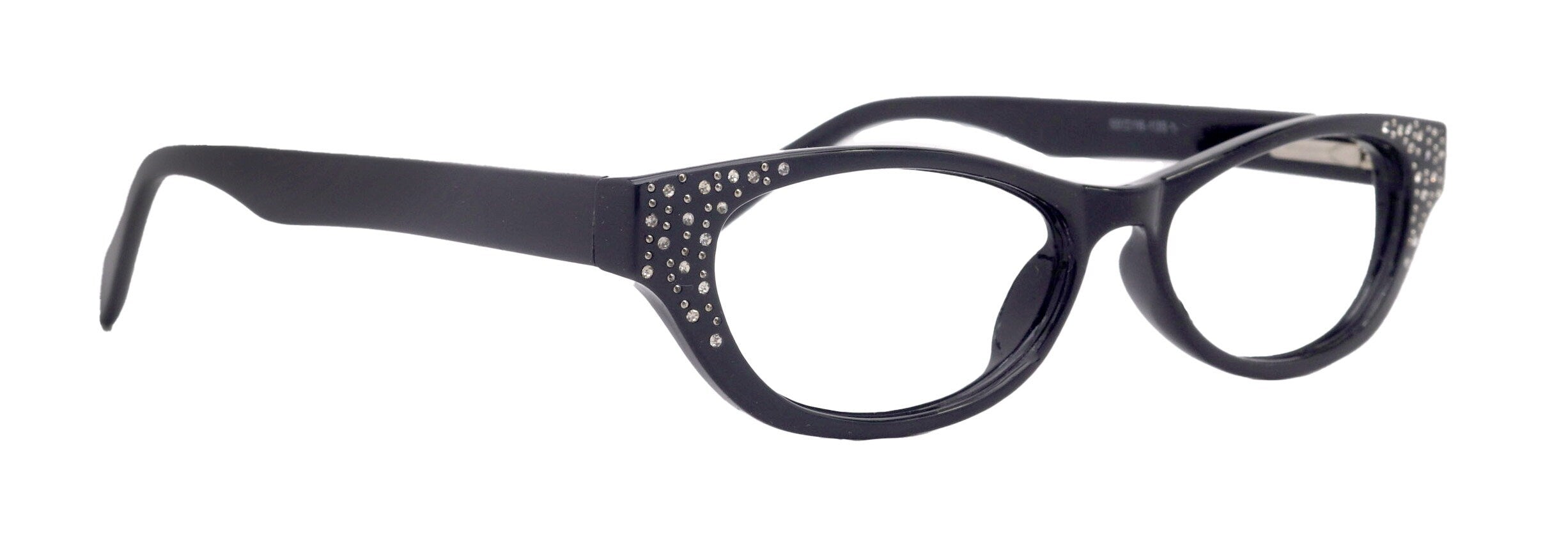 Premium Reading Glasses High End Reading Glass Black  +1.25 to +3.00 magnifying glasses, Cat Eye. optical Frames