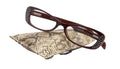 Premium Reading Glasses High End Reading Glass,  Small Frame Brown  +1.25 to +3.00 magnifying glasses, Cat Eye. optical Frames