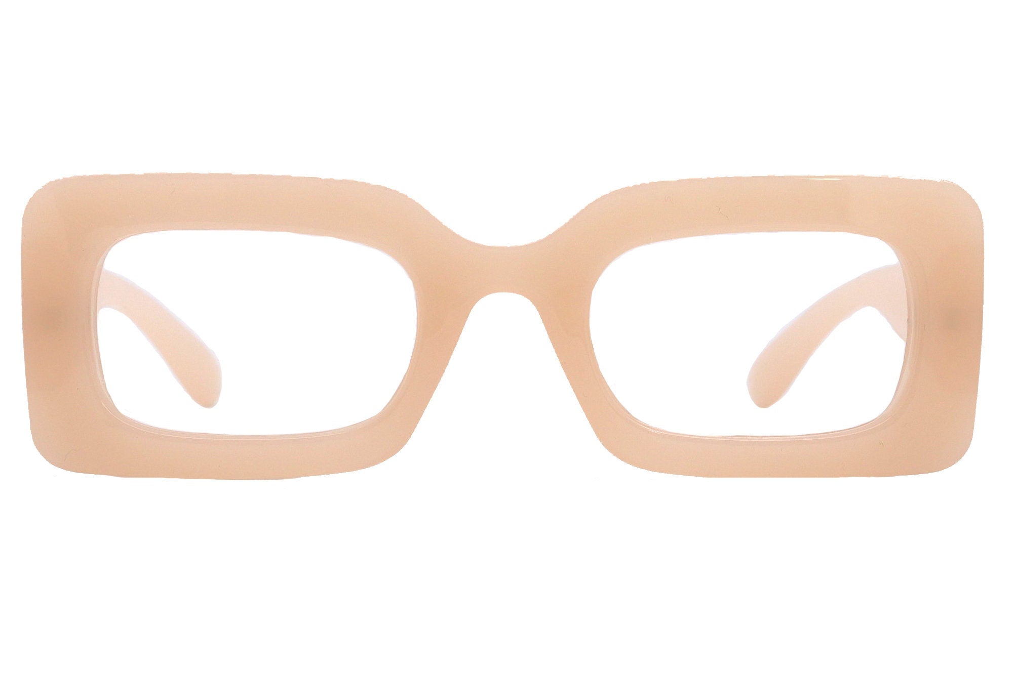 Sophie Premium Reading Glasses, High End Readers +1.25..+3 Magnifying Glasses Transparent Brown Rectangular   NY Fifth Avenue