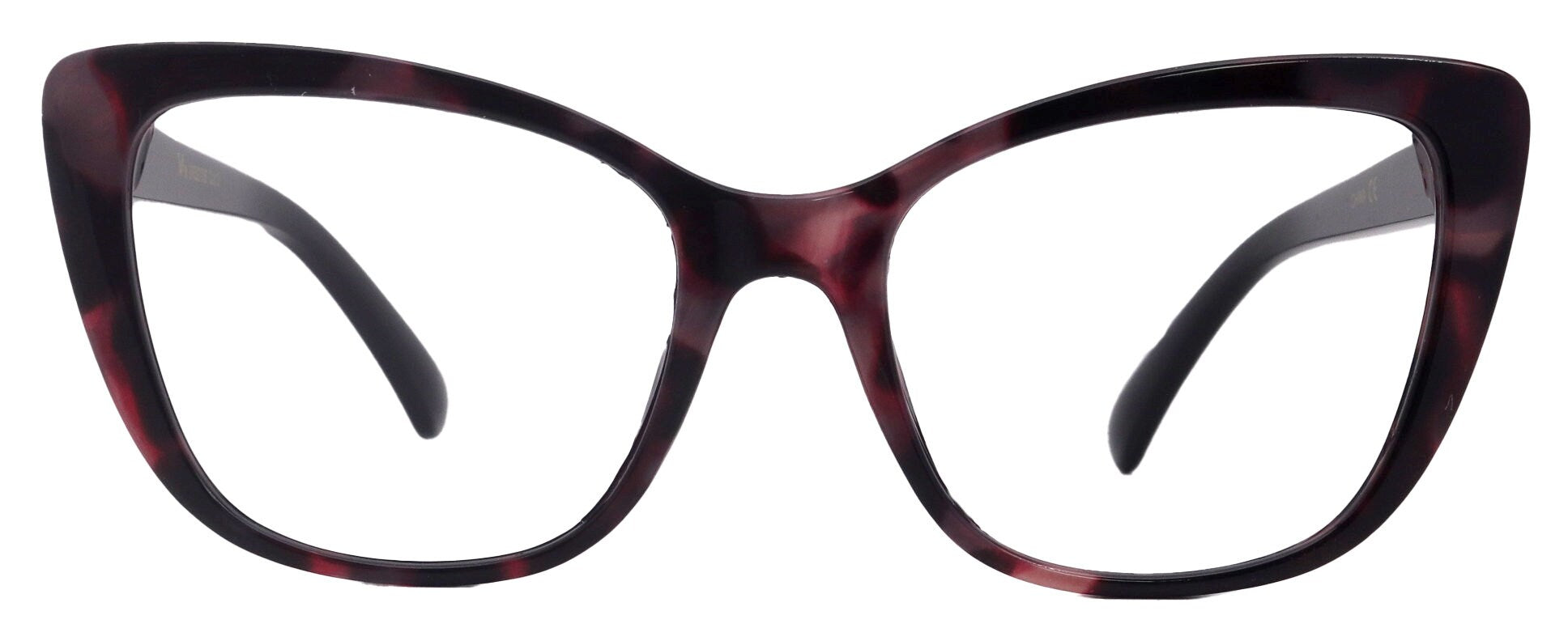 Parisian Fashion High End Bifocal or Non-Bifocal Black W Pink  Reading Glasses Cat-Eye Chic, Inspired by NY Fifth Avenue