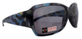Lourdes, High-End Line Bifocal (Clear On Top) Sun Readers for Women  Readers Sunglasses ( Blue with black) NY Fifth Avenue