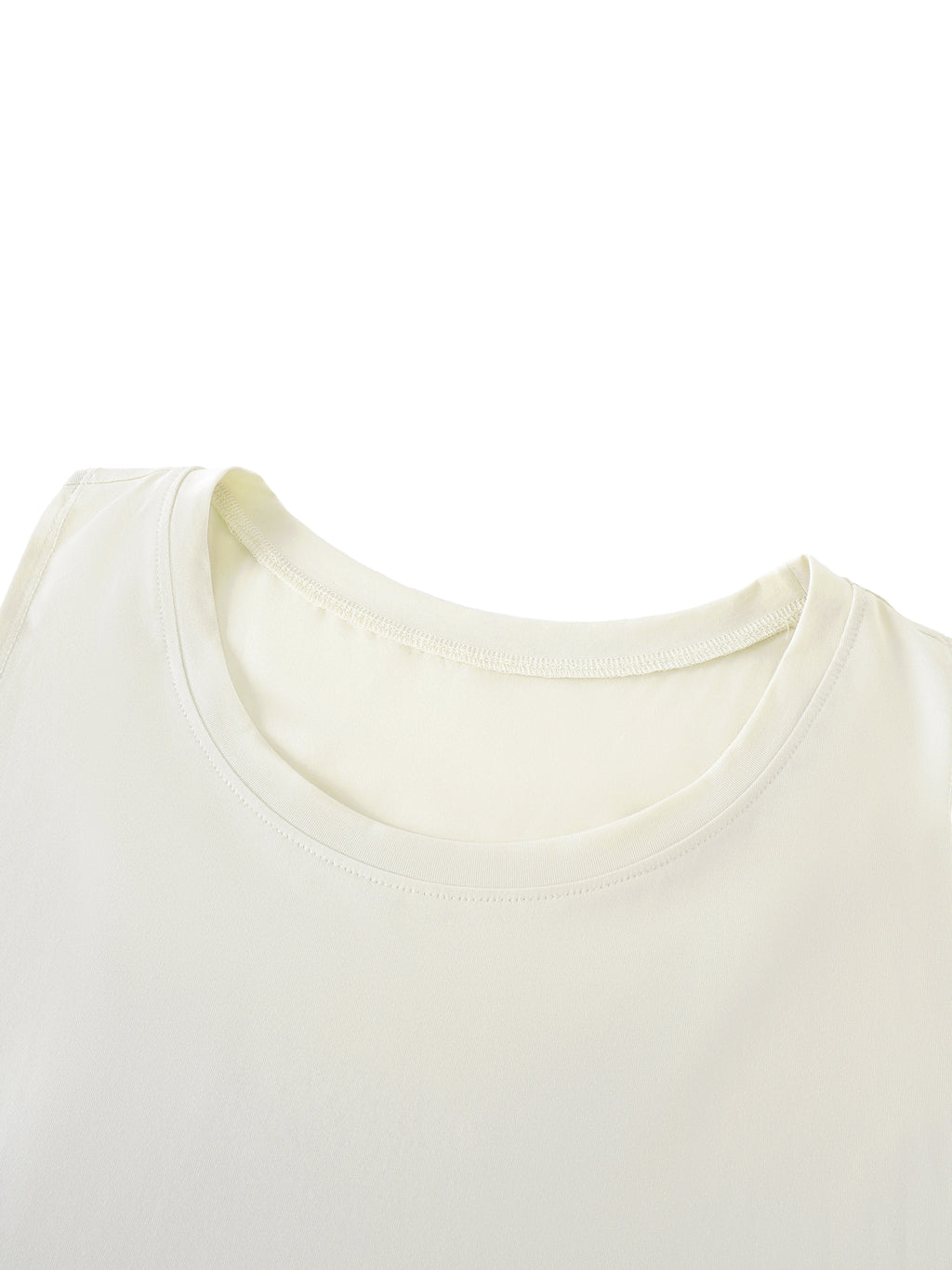 Men's Solid Color Crewneck Tank Top
