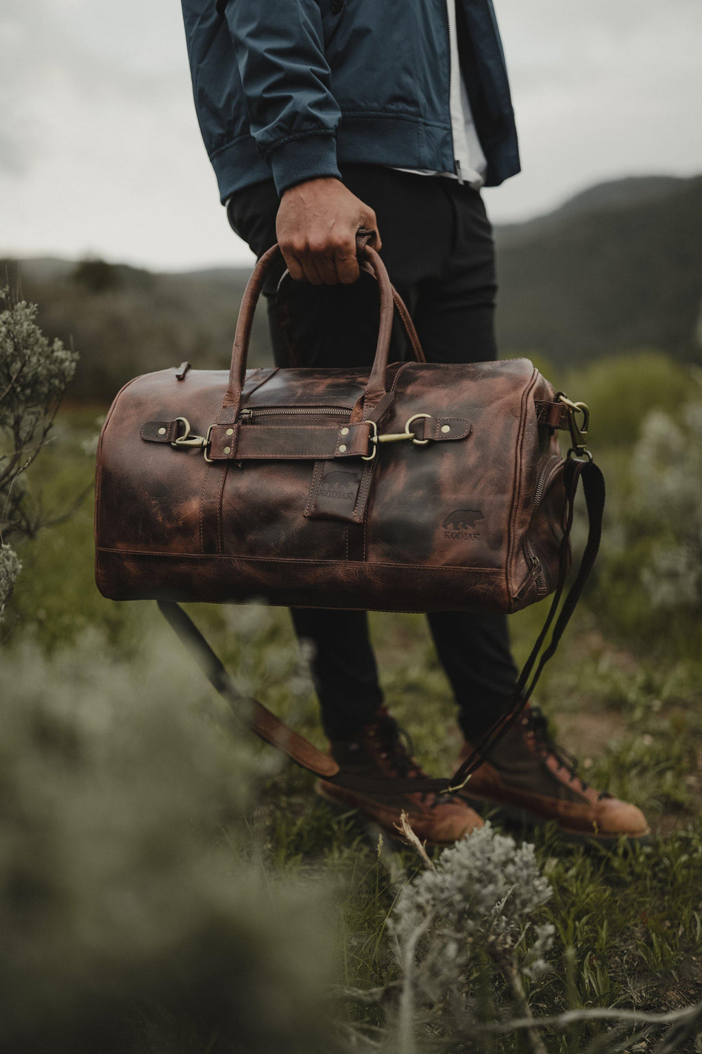 45L Denali Duffel Kodiak Leather